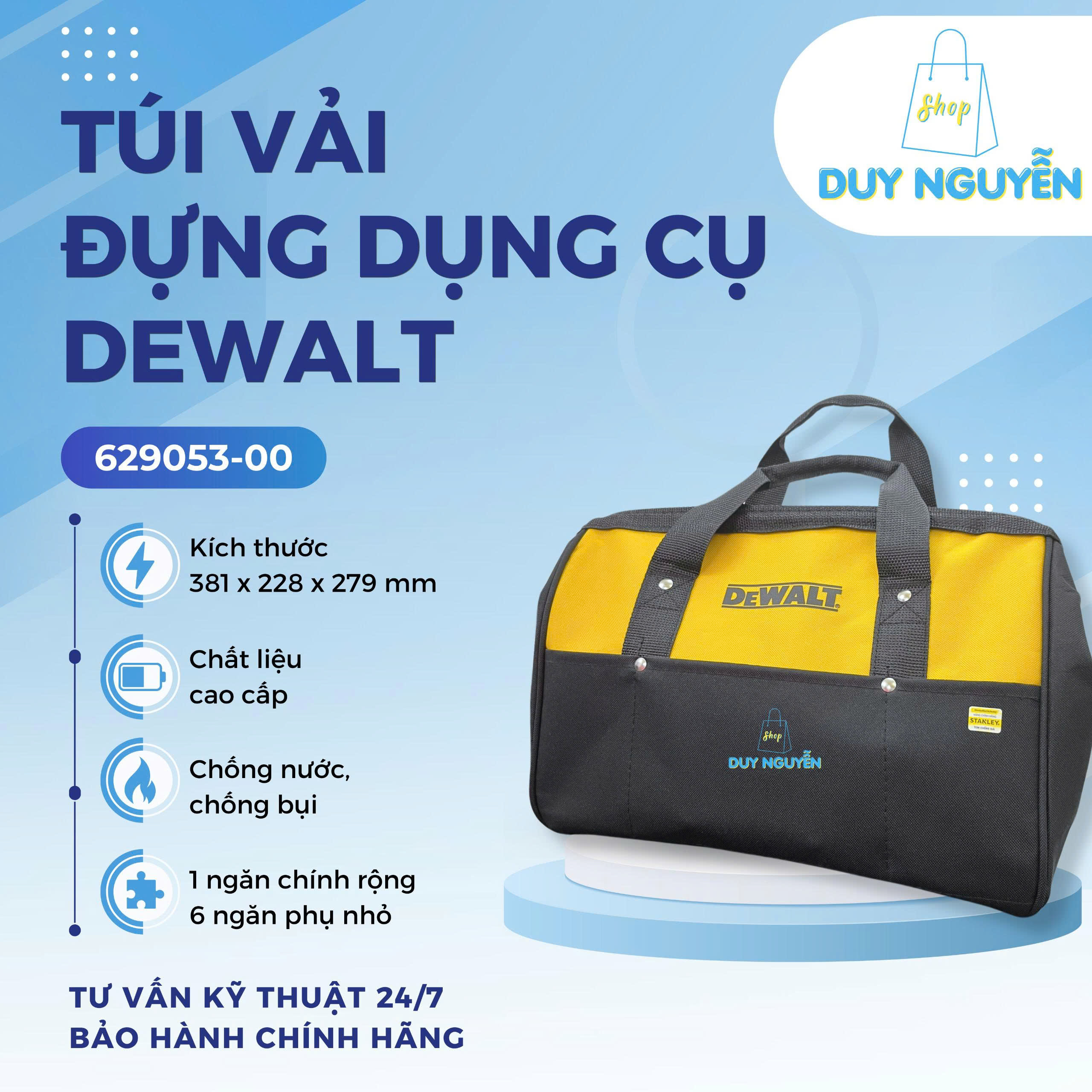 Túi vải đựng dụng cụ - Công Ty TNHH Một Thành Viên Kỹ Thuật Hàn Duy Nguyễn